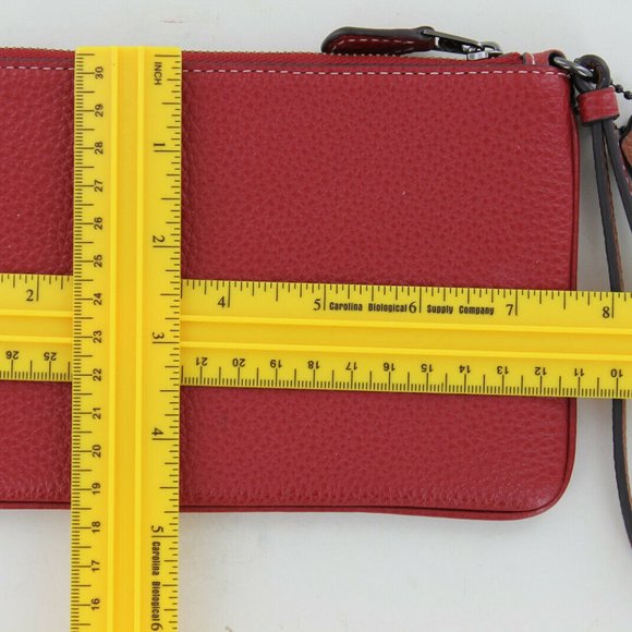 Coach Disney Minnie Mouse Wristlet - Red Leather - Picture 8 of 13